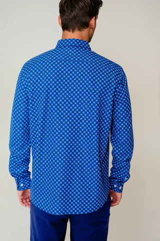 Buki - Camisa Tech Manga Longa Retro Blues