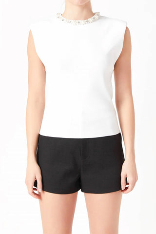 2.7 August Apparel - Monique Embellished Top