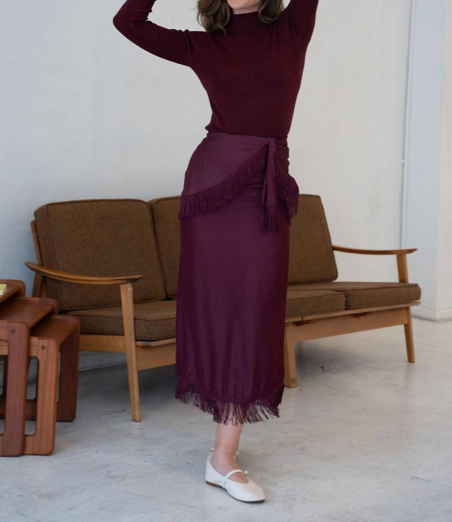 Mima Rosso - Burgundy Knit Top