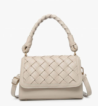 Jen &amp; Co. - Bolsa feminina Marlowe Woven com alça trançada