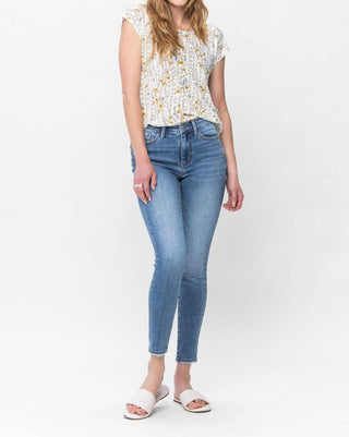 Judy Blue - Calça Jeans Skinny Vintage de Cintura Média