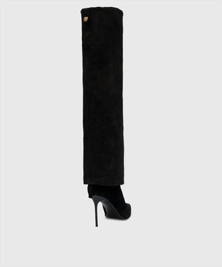Balmain - Botas femininas Arielle de couro de bezerro até o joelho