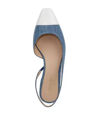 Veronica Beard - Sandálias Cecile Denim Cap-Toe Slingback