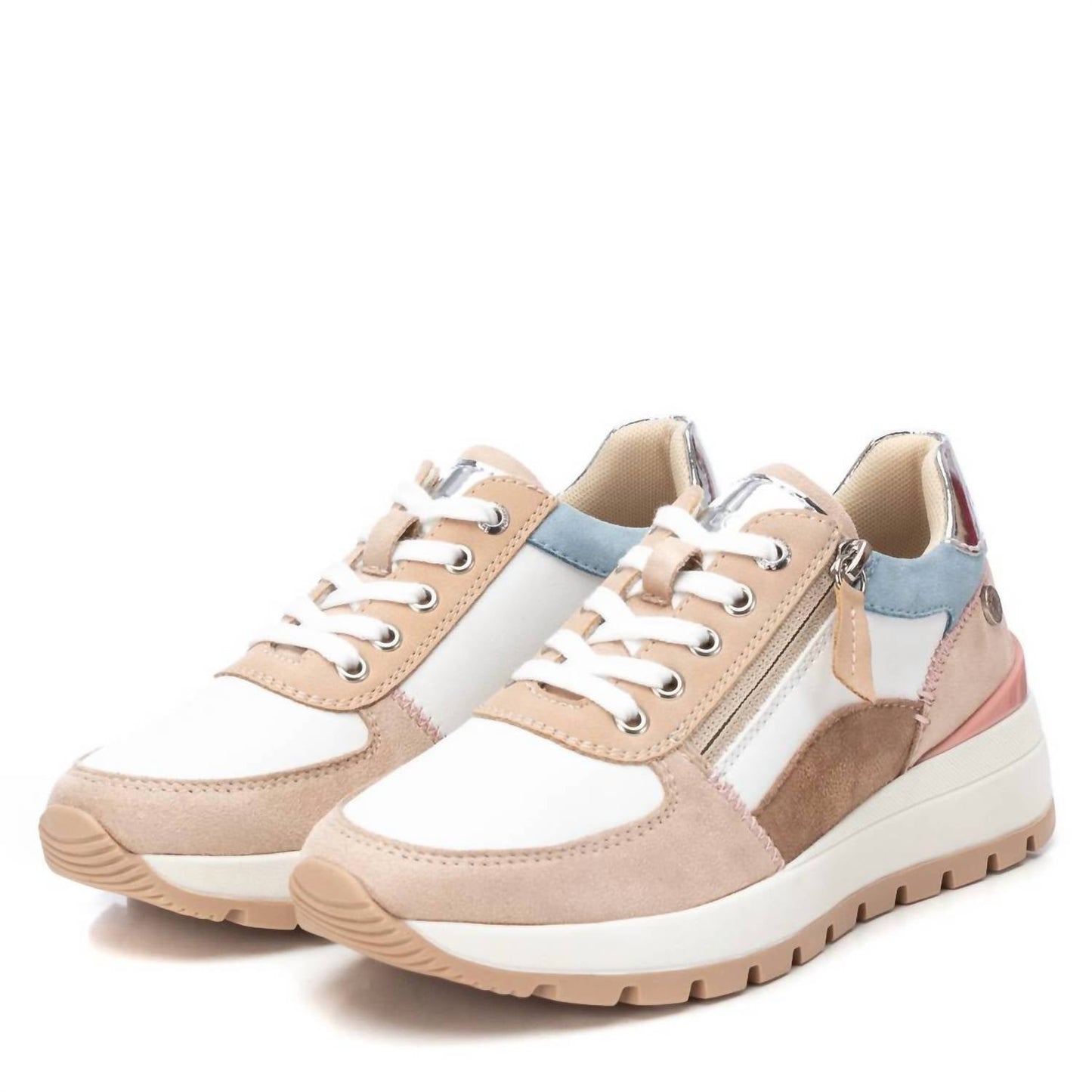 Xti - Women's Casual Sneakers With Side Zipper