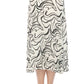 Joseph Ribkoff - Scribble Print Pleated Pull On Midi Skirt