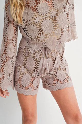 Bluivy - CROCHET DRAWSTRING SHORTS