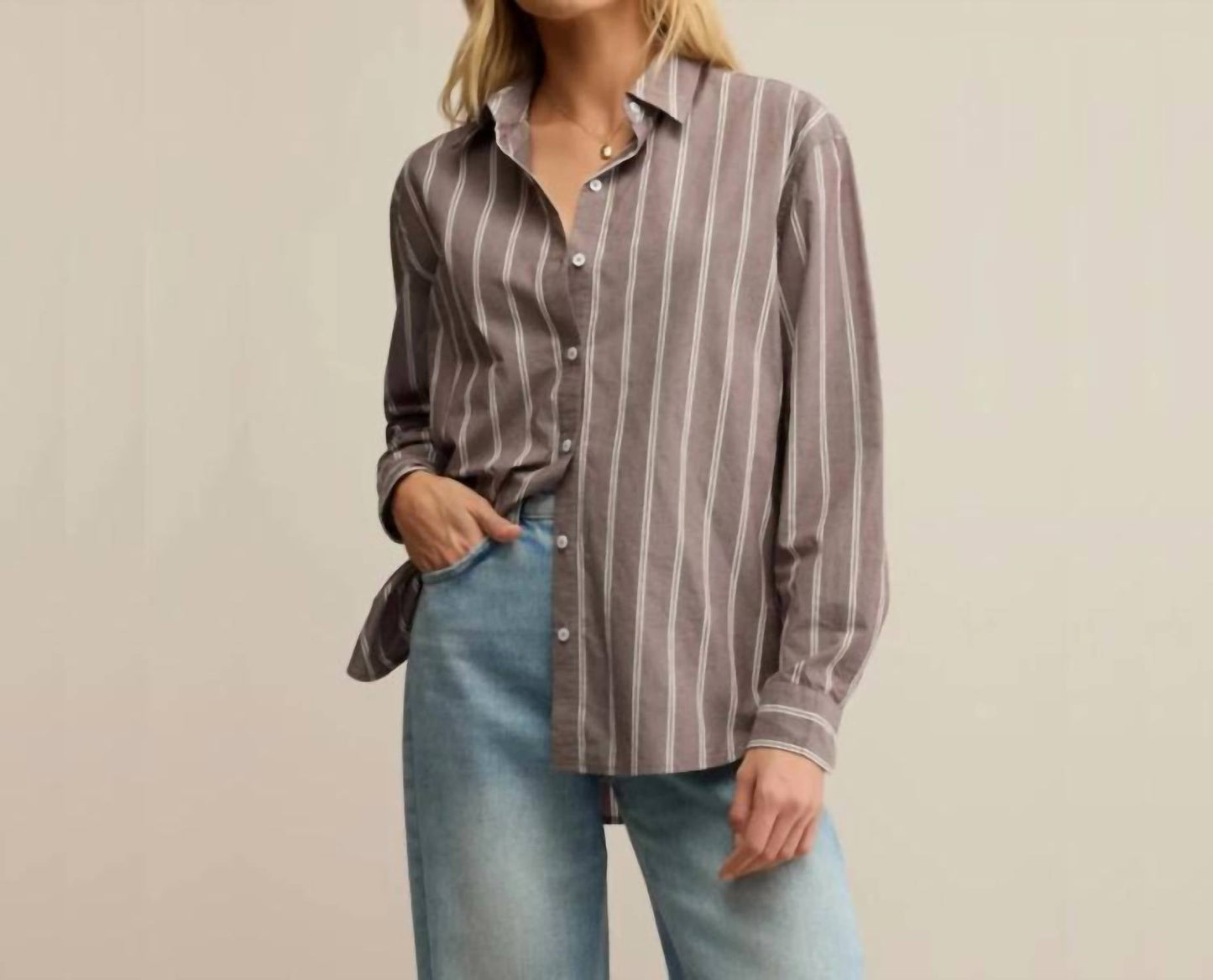 Z Supply - Seaport Striped Button Up Shirt