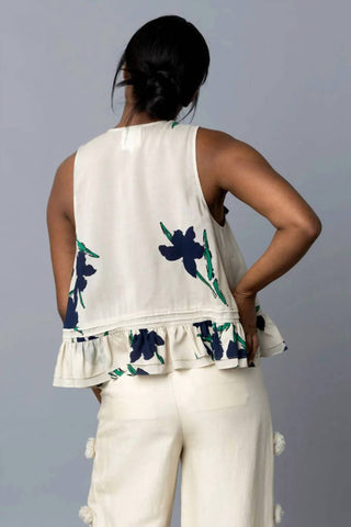 Hope For Flowers - Frilled Shell Top