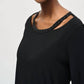 Joseph Ribkoff - Studded Cutout Neck Tunic