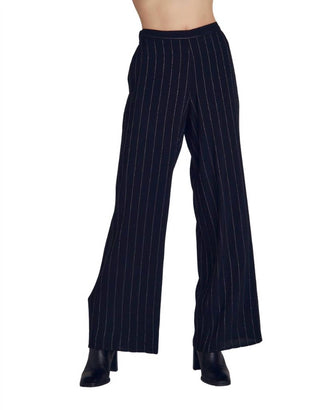 Bella Dahl - Lurex Stripe Wide Leg Pants