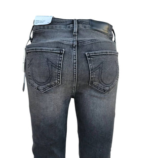 True Religion - Calça jeans skinny de cintura alta feminina