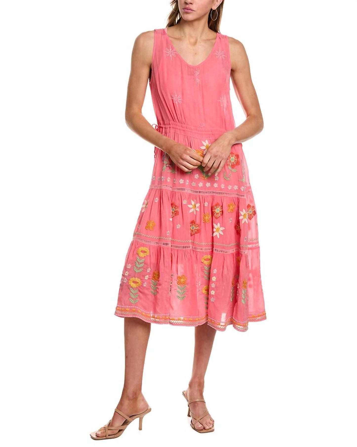 Johnny Was - Leanna Tiered Dress With Slip