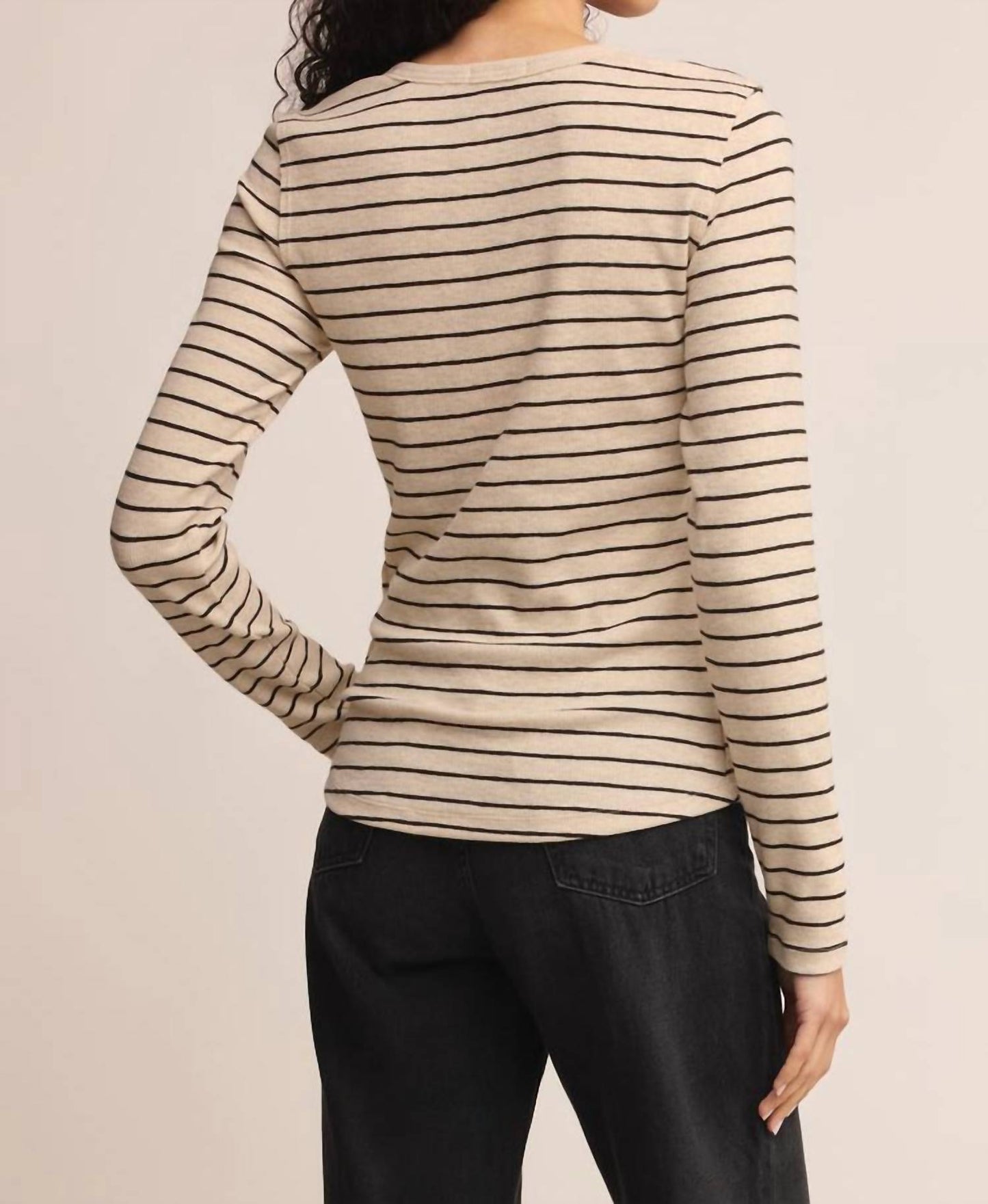 Z Supply - Eve Stripe Henley Long Sleeve Top