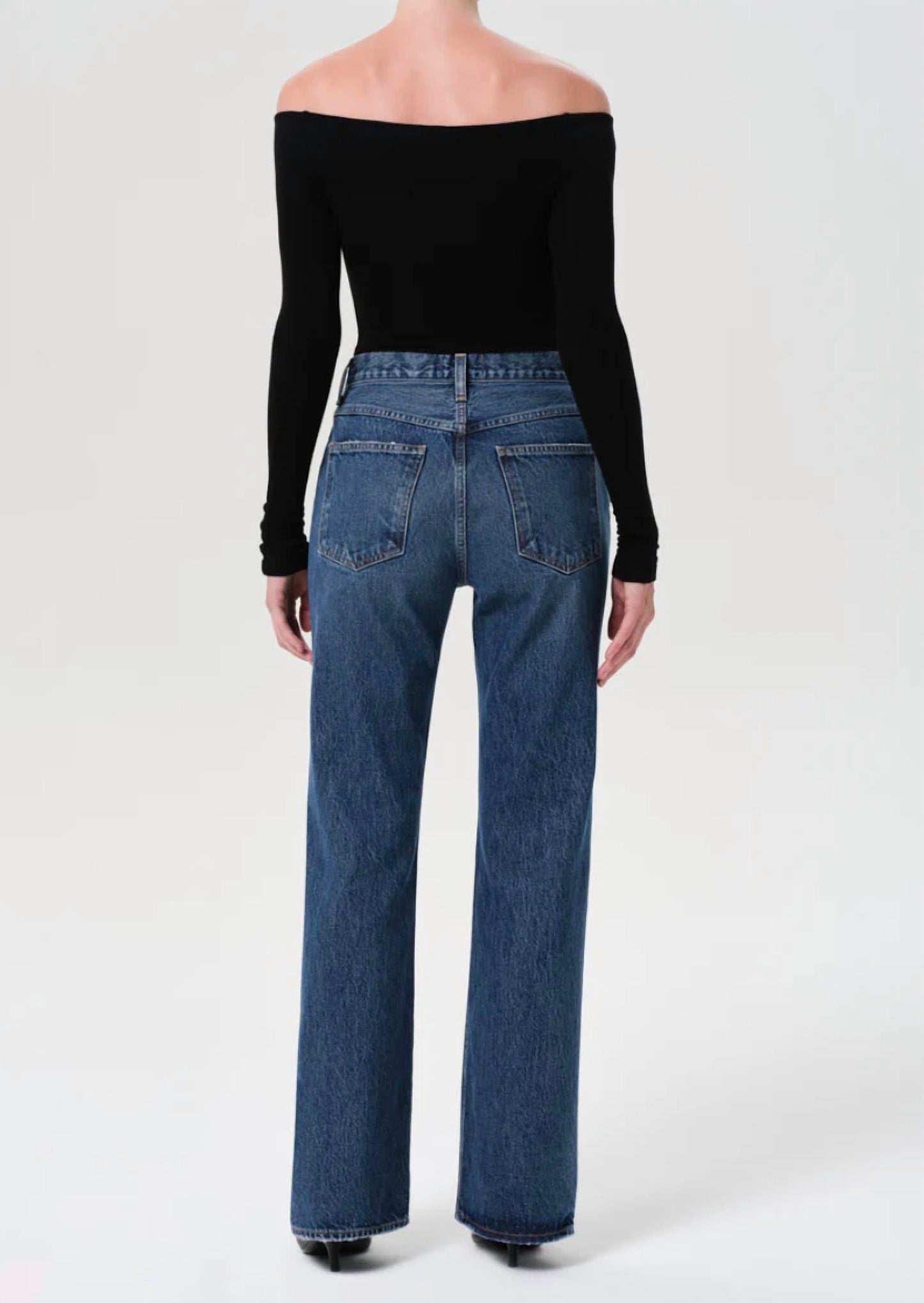 Agolde - Leena Mid Rise Baby Flare Jean