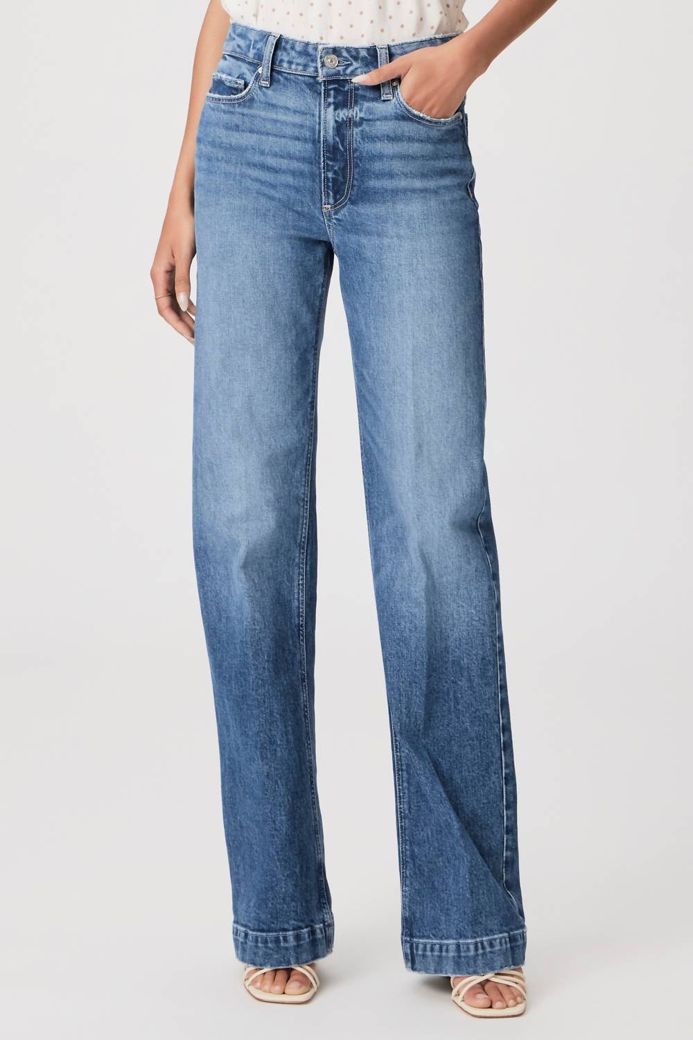 Paige - Women's Leenah Wid Leg Jeans