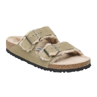Birkenstock - Sandália feminina Arizona Shearling