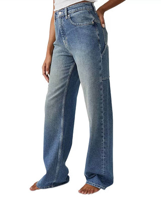 Free People - Jeans Baggy de Cintura Alta Tinsley