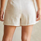 Crescent - Adelle Linen Wrap Mini Skort