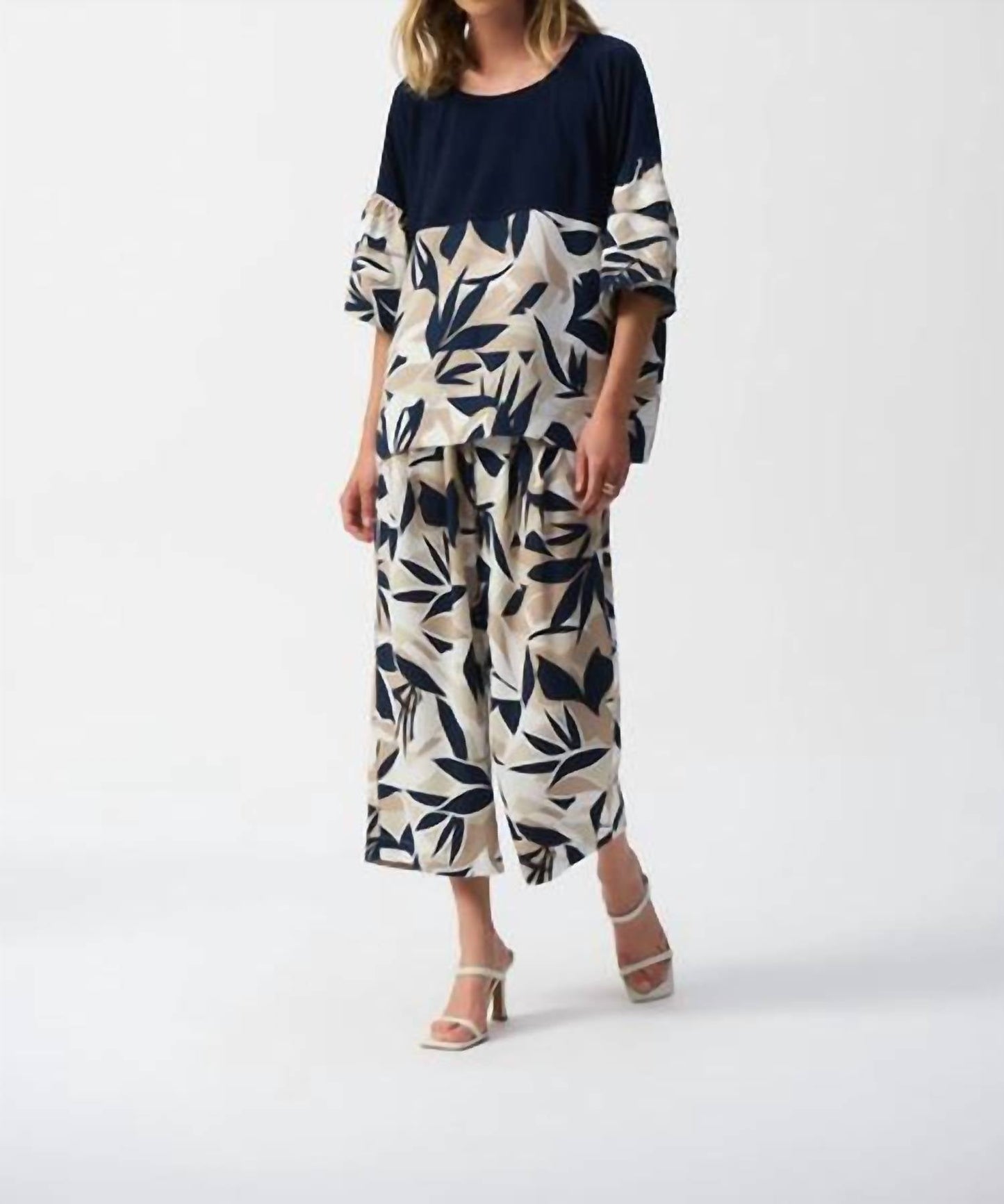Joseph Ribkoff - Tropical Print 3/4 Sleeve Top
