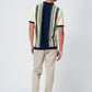 4Funkyflavours - No Time For Dreaming Striped Knit Polo - Plus