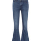 3X1 - Women's W25 Midway Extreme Cropped Jeans Fringed Edges Denim Pants