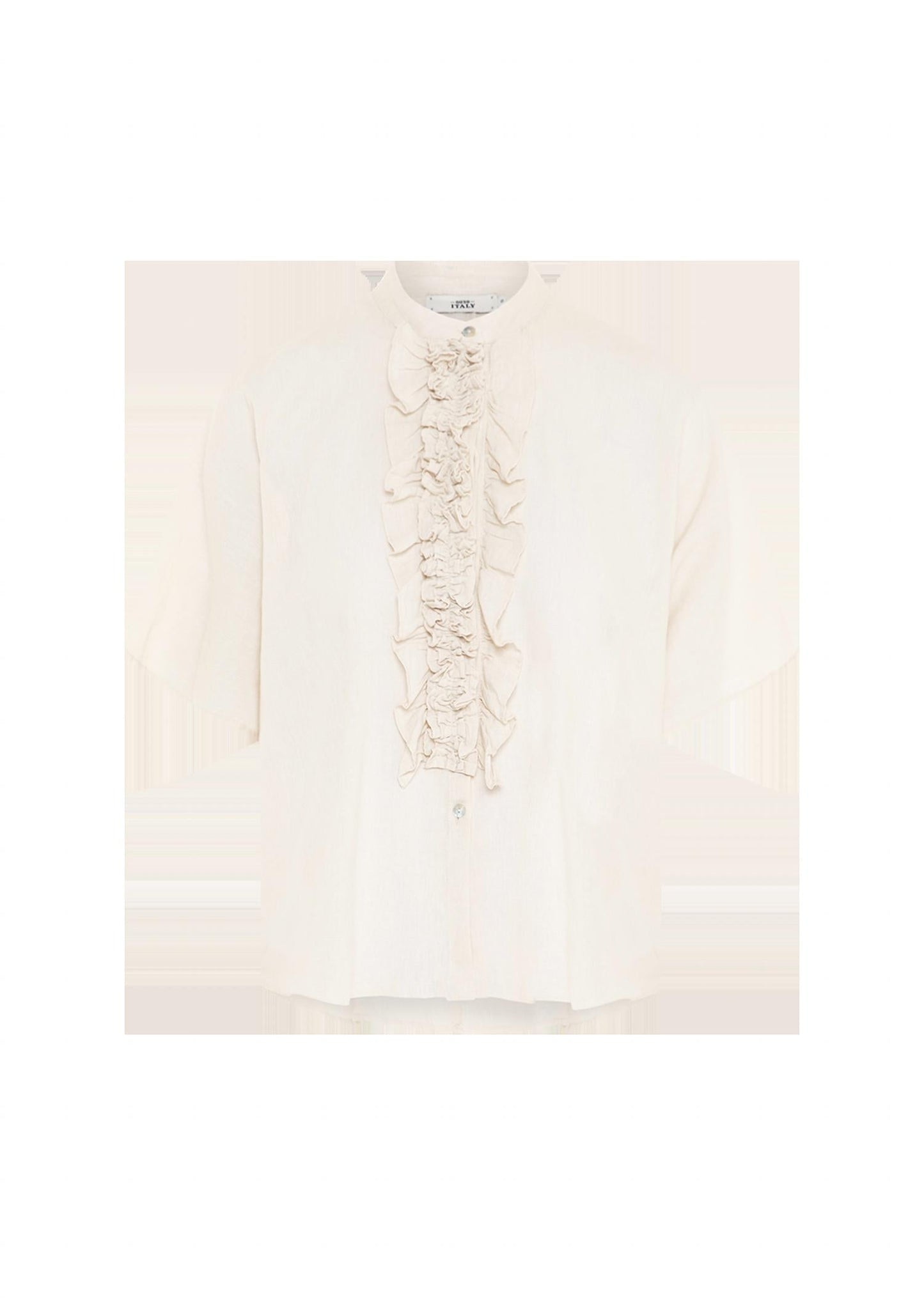0039 Italy - Daisy Ruffle Front Dolman Sleeve Blouse