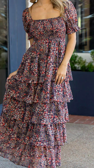 Buddylove - Vestido longo com babados Maia