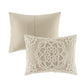 King/Cal King 3 Piece Tufted Cotton Duvet Cover Set