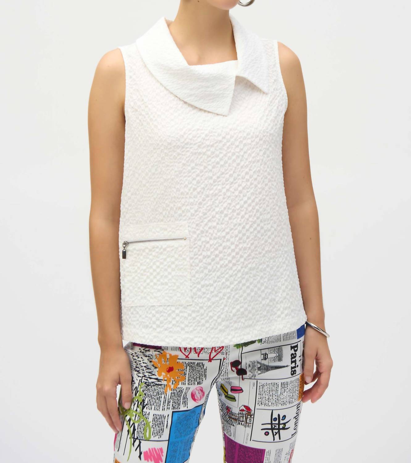 Joseph Ribkoff - Textured Sleeveless Top