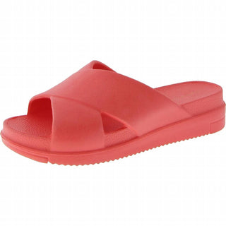 Sun + Stone - Sandálias femininas Islla Crisscross Slide Wedge