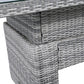 Outdoor Furniture Set Patio Rattan with Recliners and Tables
