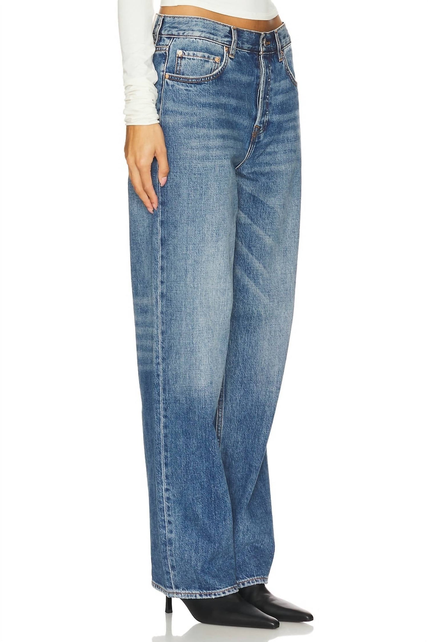 Grlfrnd - Bella Low Rise Boyfriend Jean
