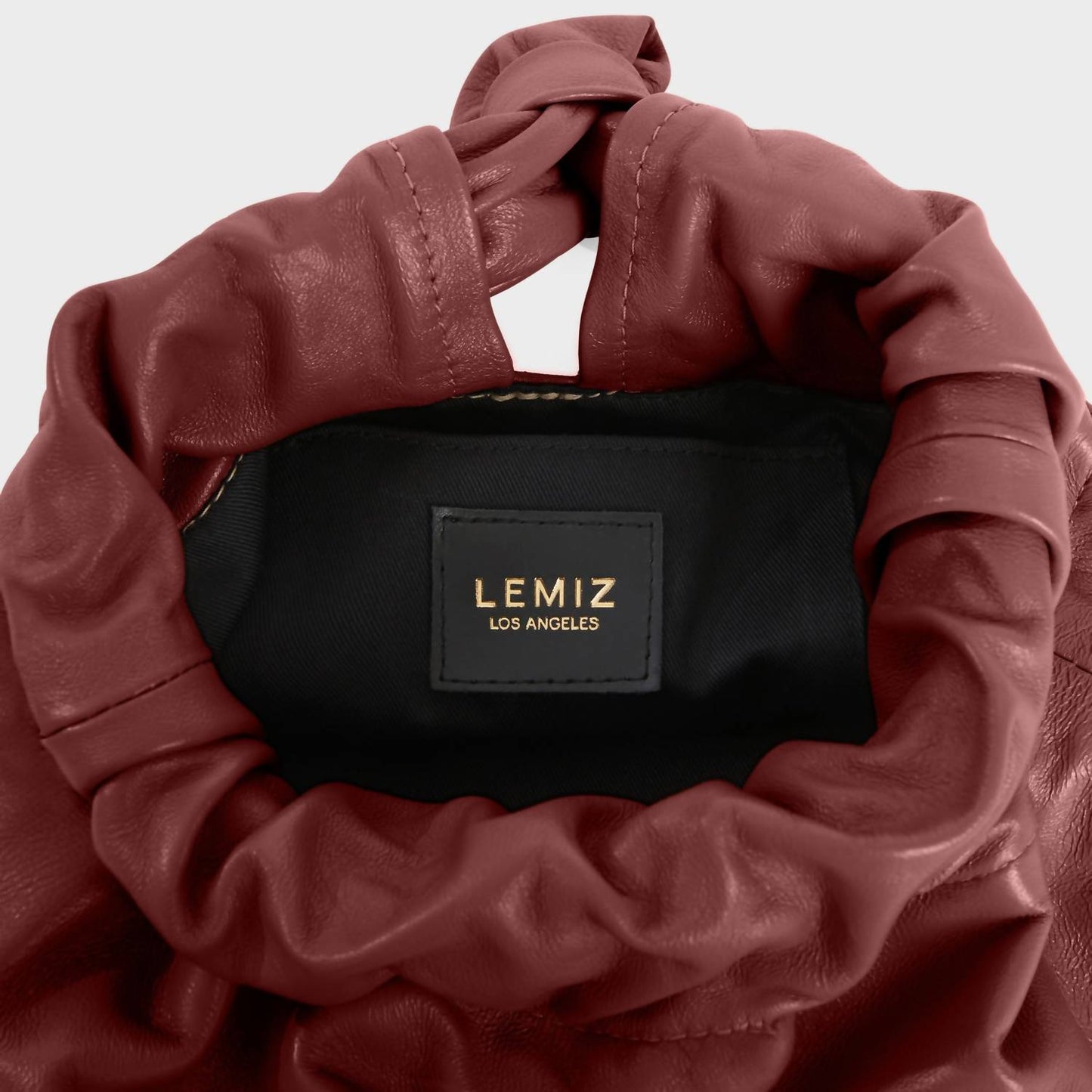 Lemiz - Women's Mariposa Twist Clutch Leather Handbag