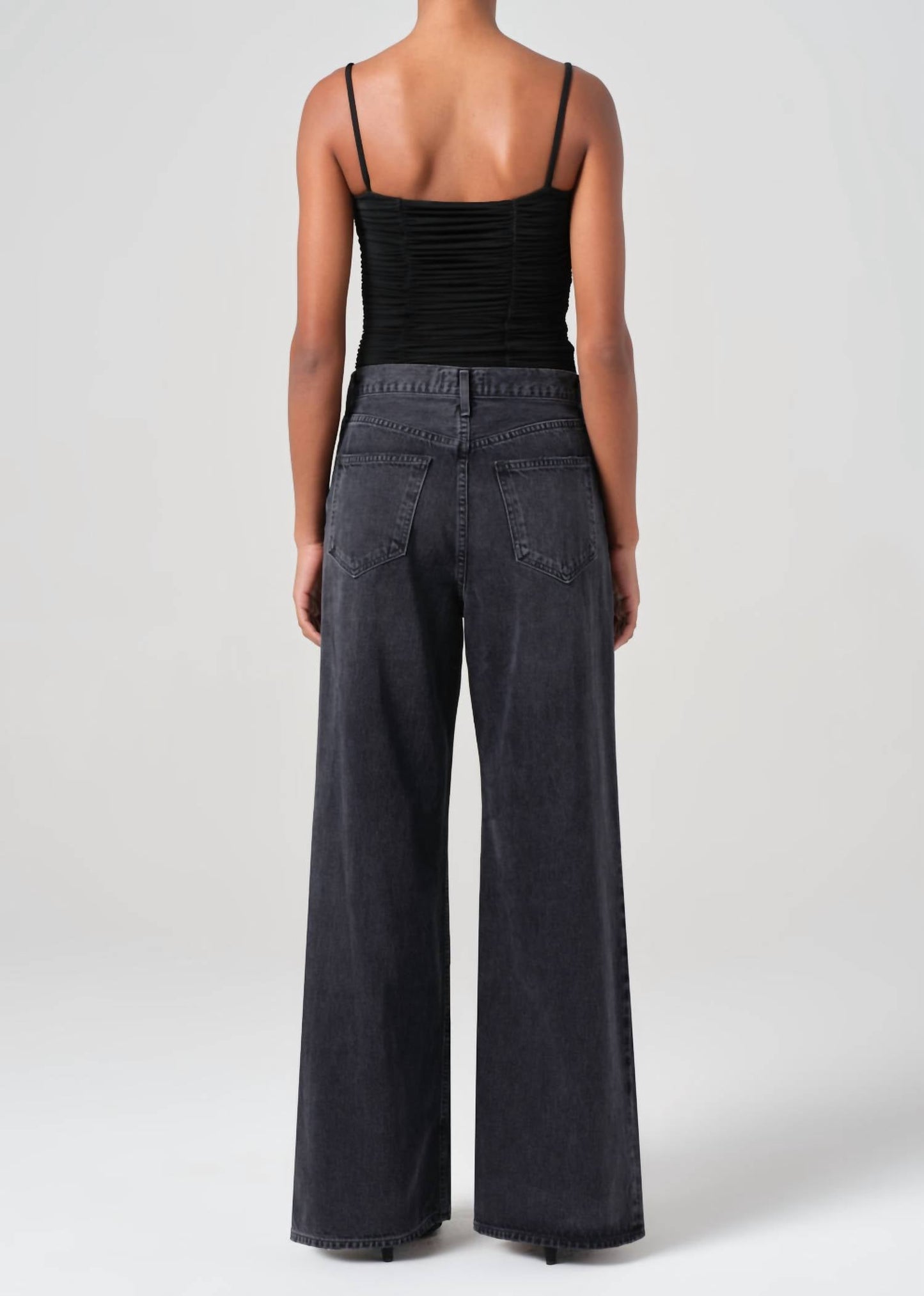 Agolde - Dame High Rise Wide Leg No Cuff Jeans