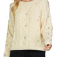 She + Sky - Brulee Rhinestone Detail Sweater