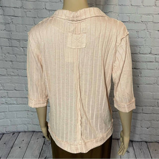 Free People - Blusa de manga curta com gola polo Krystal