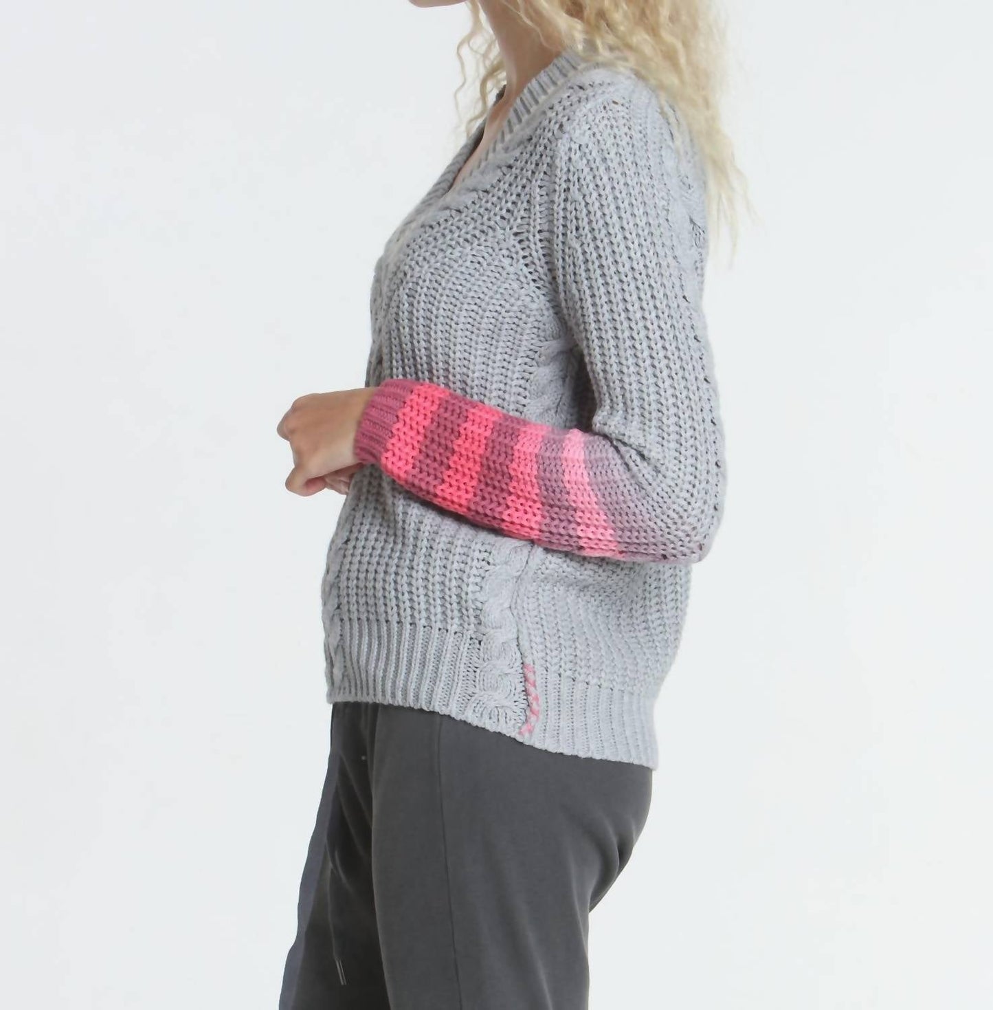 Label+Thread - Dip Dyed Vee Sweater