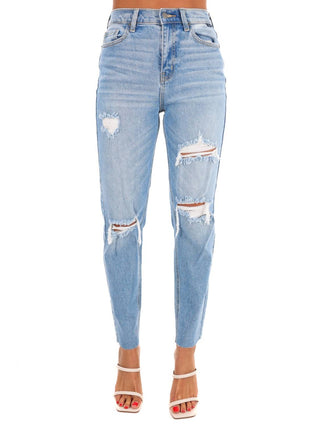 Cello - Let It Slide High Rise Ankle Mom Jean