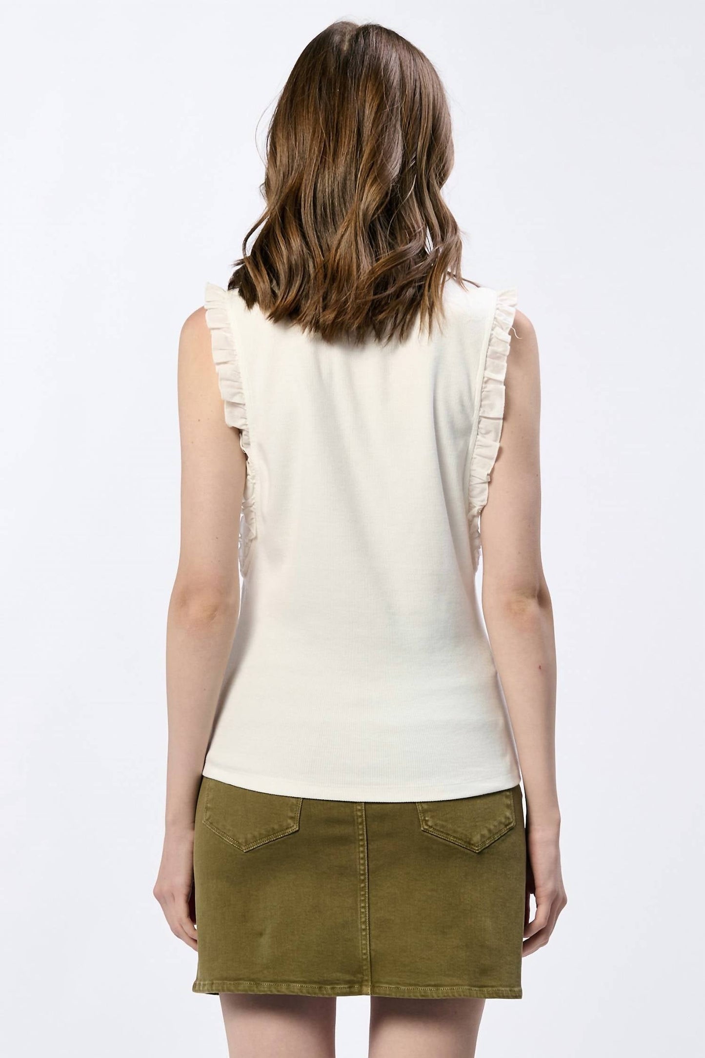 Dear John Denim - Bridget Ruffle Trim Tank Top