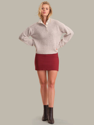 525 America - Boxy Snap Front Henley Top