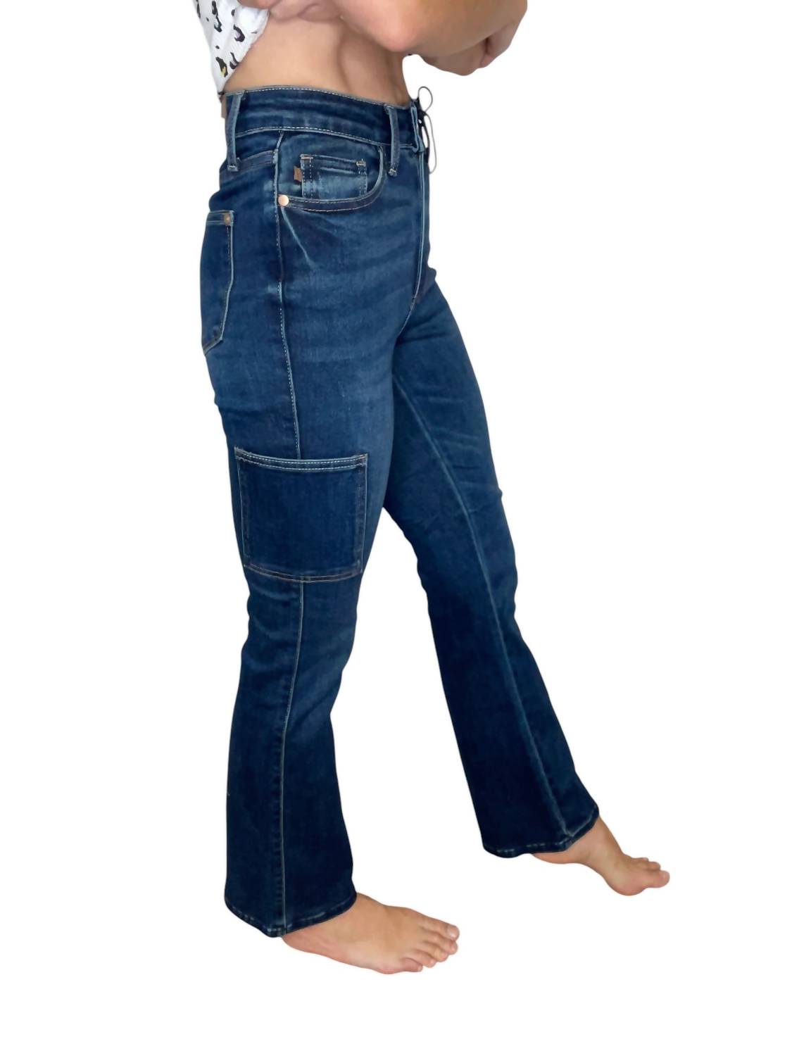Judy Blue - Bootcut Cargo Denim Jeans