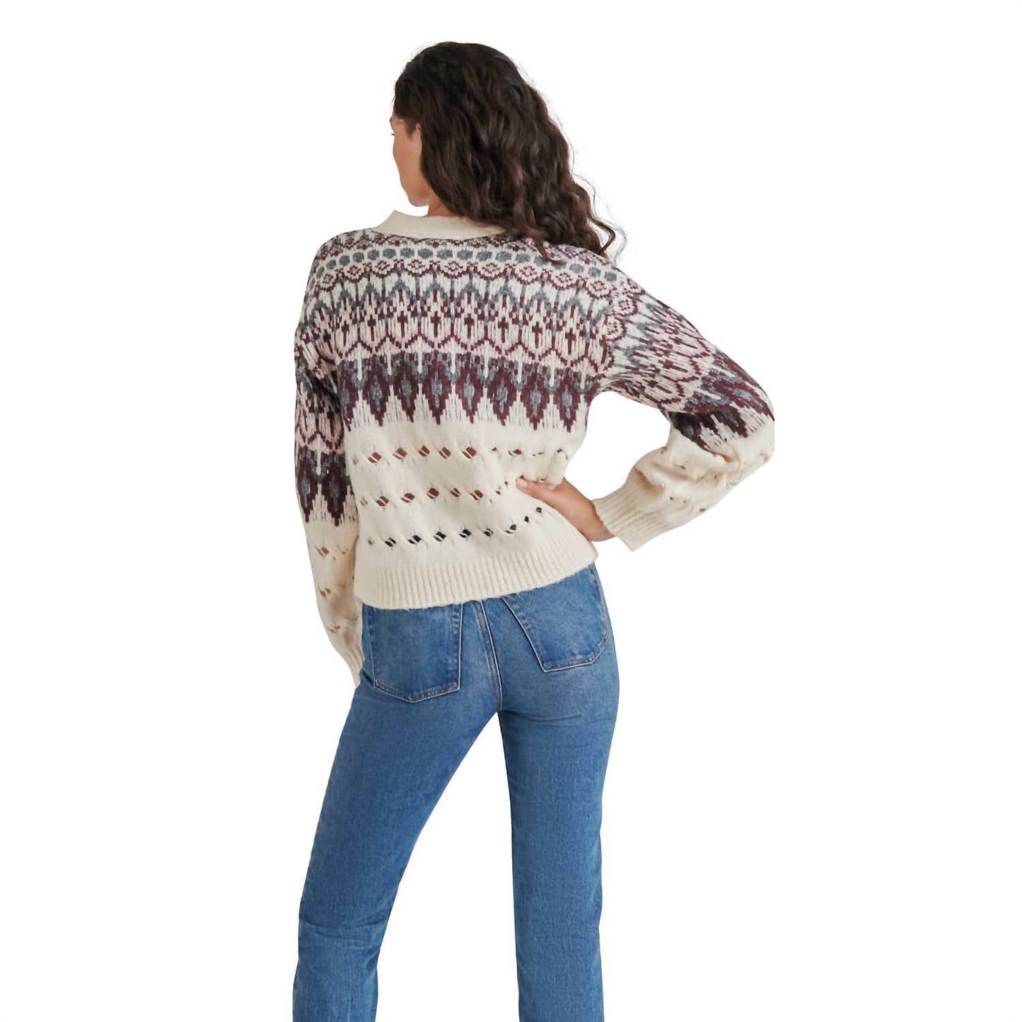 Steve Madden - Irisa Fair Isle Cardigan