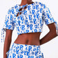 Bela Brand - Cropped Bows Top