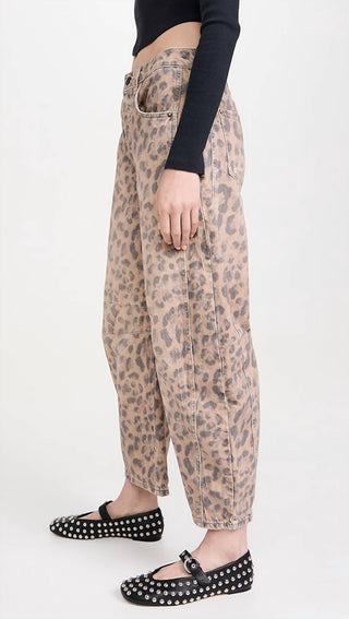 Free People - Calça Jeans Estampada Good Luck