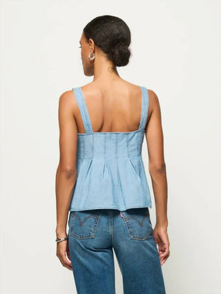 Nation Ltd - Dove Pleated Tank Top
