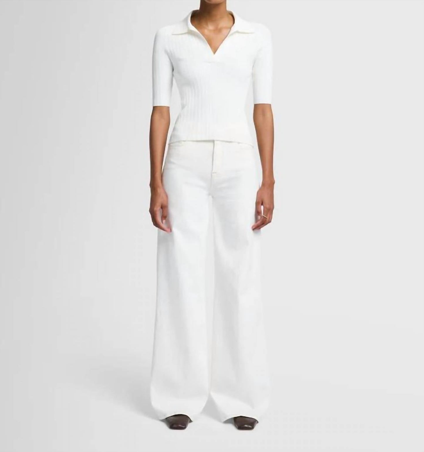 7 For All Mankind - Lotta High Waist Wide Leg Jeans
