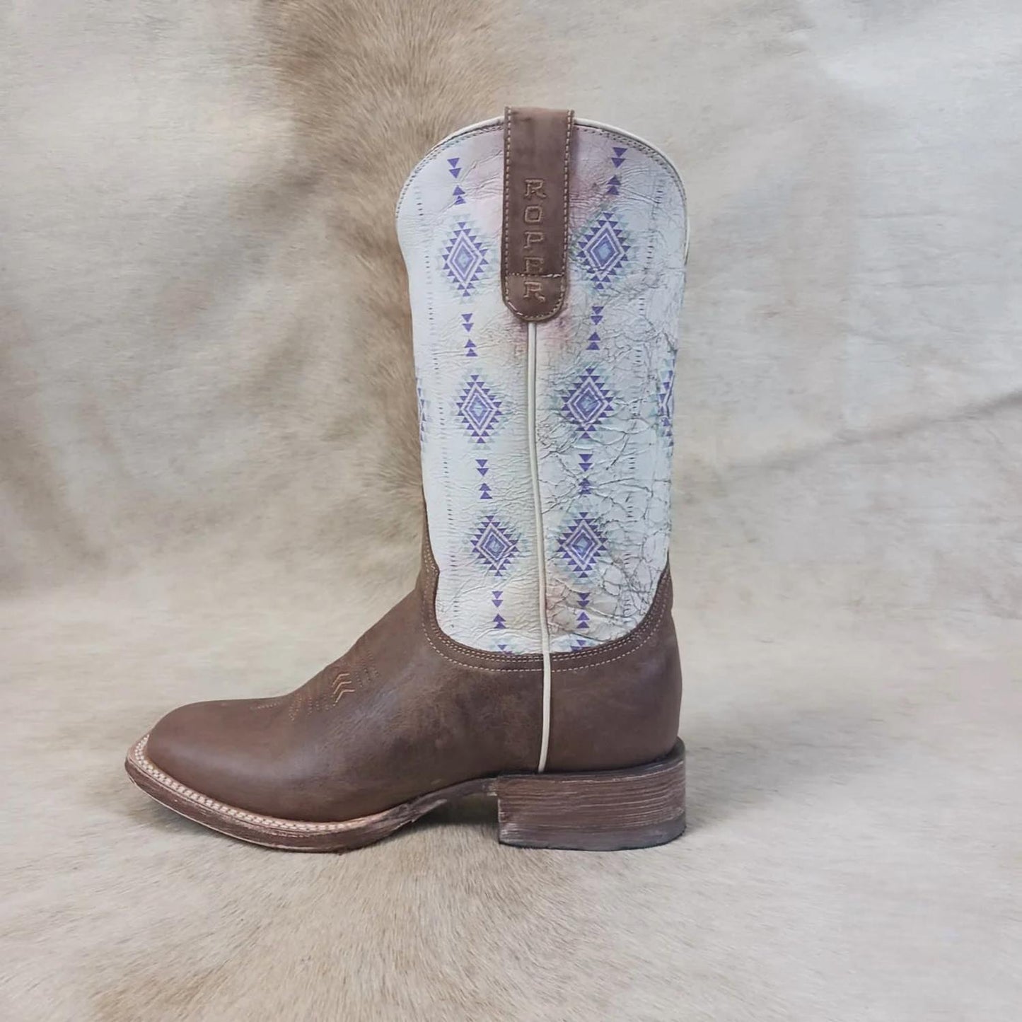 Roper - Ladies Arizona Aztec Square Toe Boots