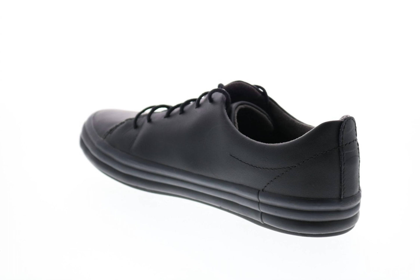 Camper - Women's Black Leather Lace Up Euro Sneakers Shoes