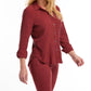 Fdj - LONG SLEEVE ROLL SLEEVE CRINKLE SHIRT
