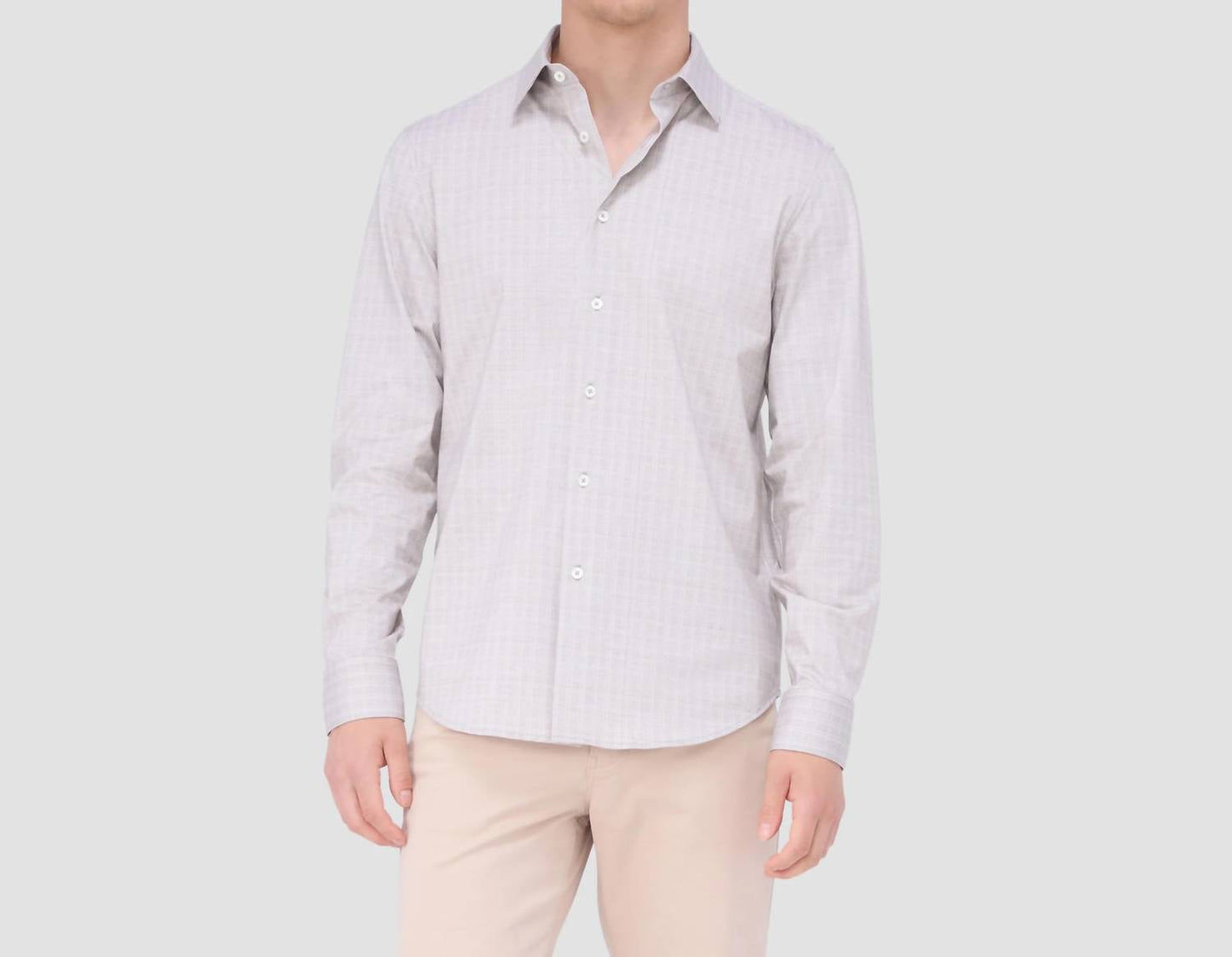 Bugatchi Uomo - Jimmy Double Sided Plaid/herringbone Ooohcotton Shirt